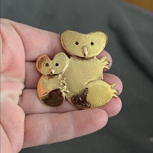 Vintage koala brooch 1980’s glam